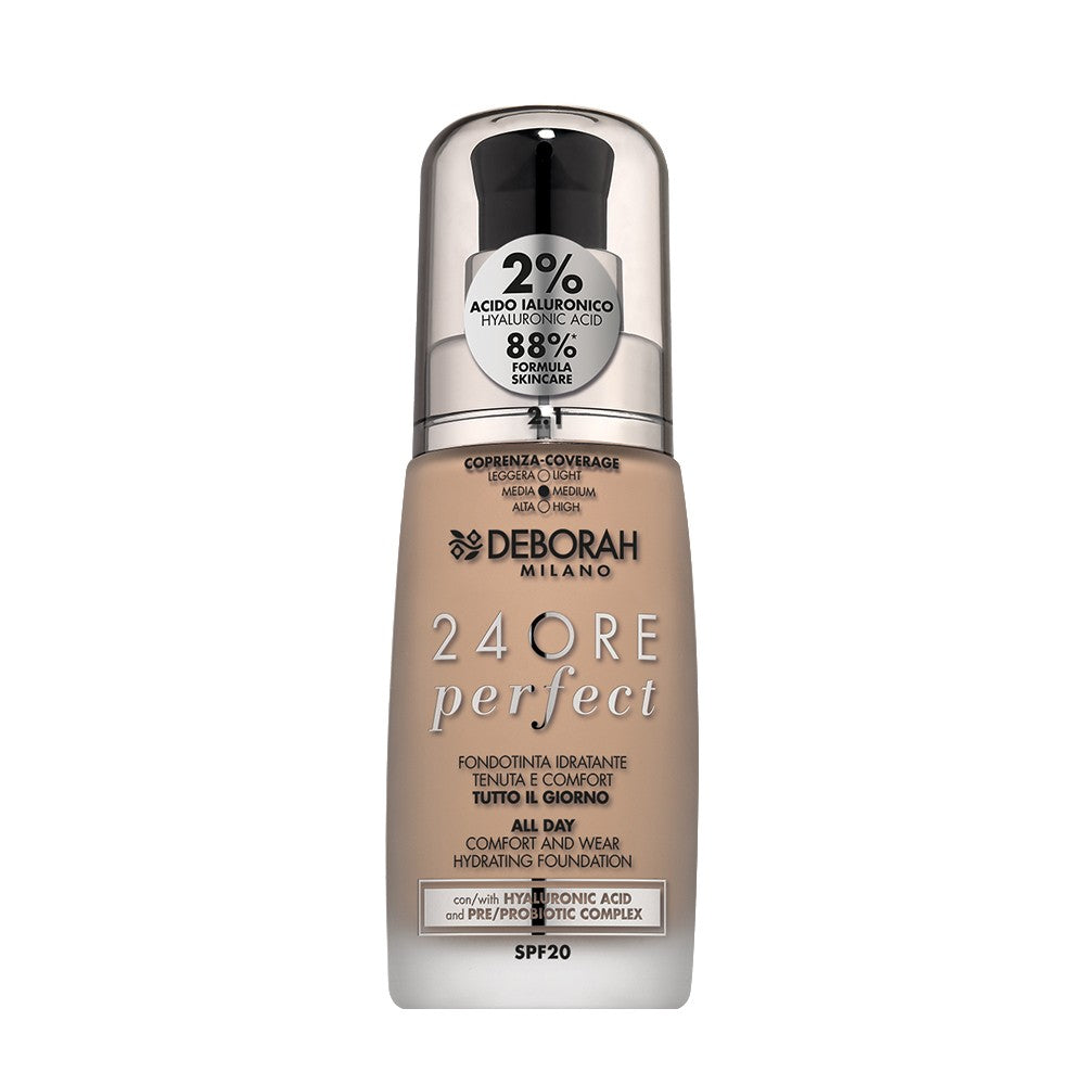 DEBORAH 24 ORE PERFECT FOUNDATION WITH HYALURONIC ACID N.2.1 