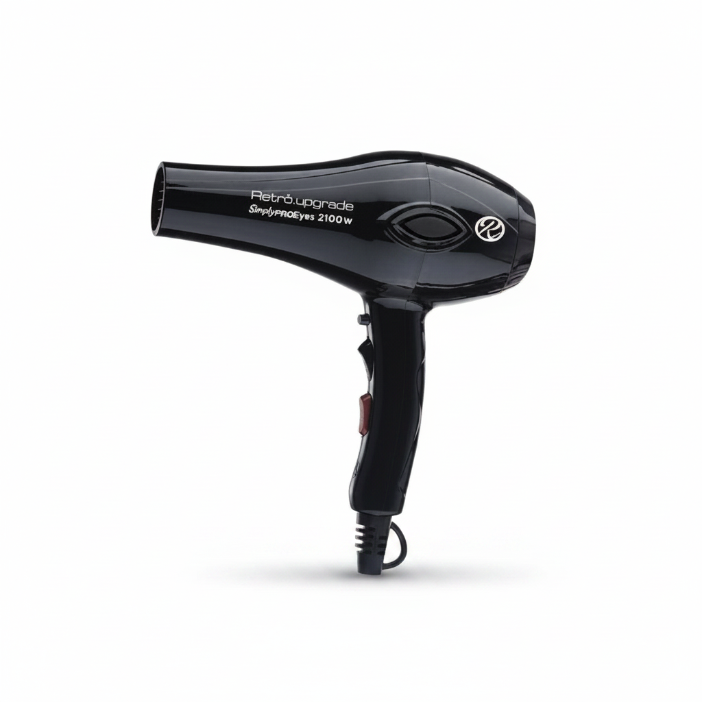 RETRO' HAIR DRYER UP.SIMPLY PRO EYES 2000W BLACK 