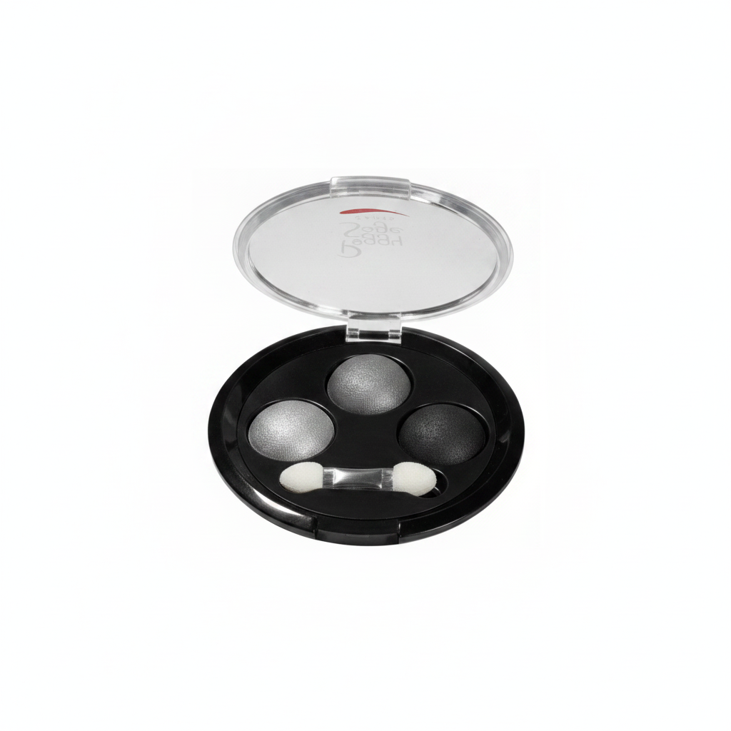 PEGGY SAGE EYESHADOW TRIO GRAY-BLACK SMOKE 3G 