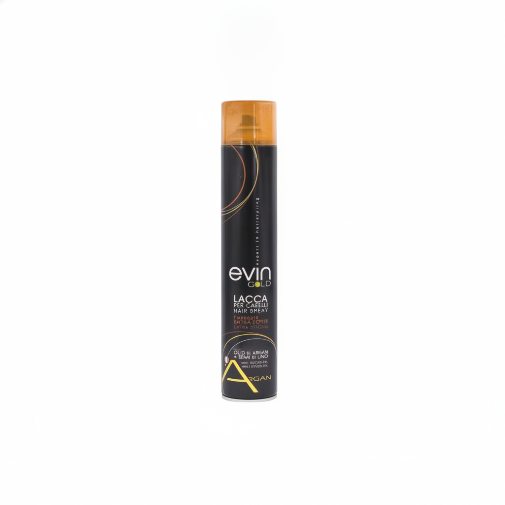 EVIN GOLD STRONG HOLD HAIR SPRAY WITH ARGAN OIL AND KERATIN 750ML