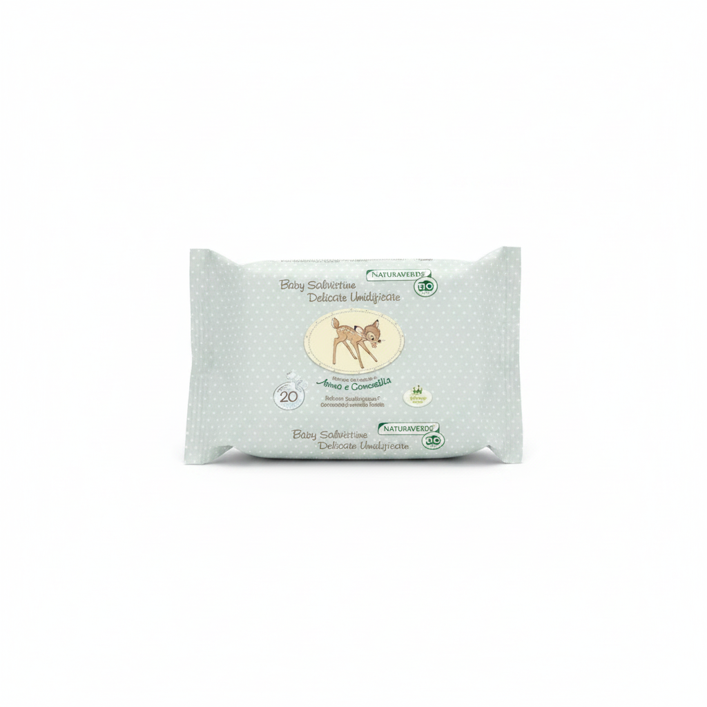 NATURA VERDE BIO DISNEY BABY ULTRA SOFT WIPES PACK OF 20