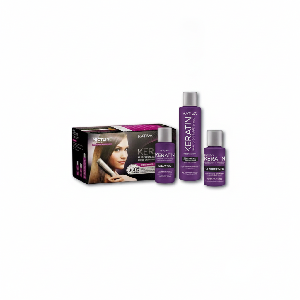 KATIVA PURPLE BRAZILIAN STRAIGHTENING KIT 3 PIECE PACK