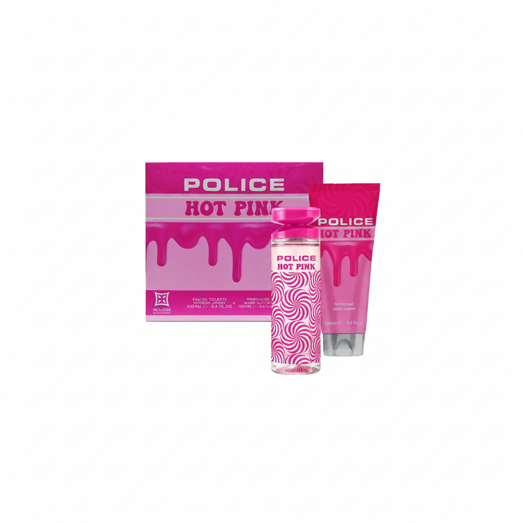 POLICE HOT PINK EDT 100ML + BODY LOTION 125ML