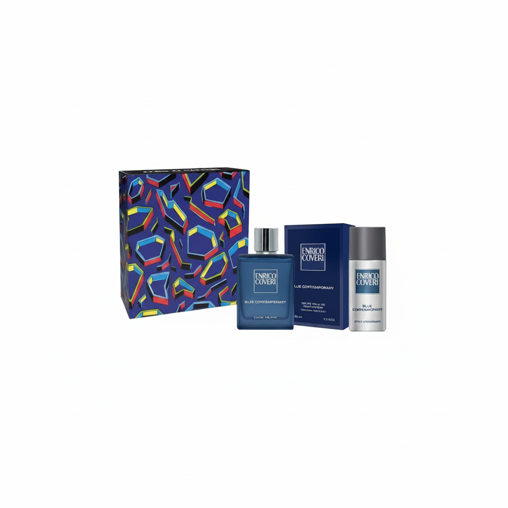 ENRICO COVERI BLUE UOMO CONTEMPORARY EDT 100ML + DEO 150ML
