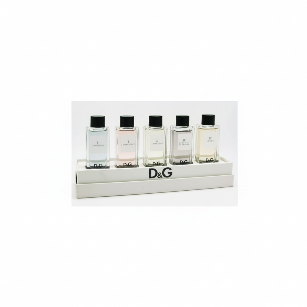 SET D&G COLLECTION 5 X 20 ML EDT SPLASH BOTTLE