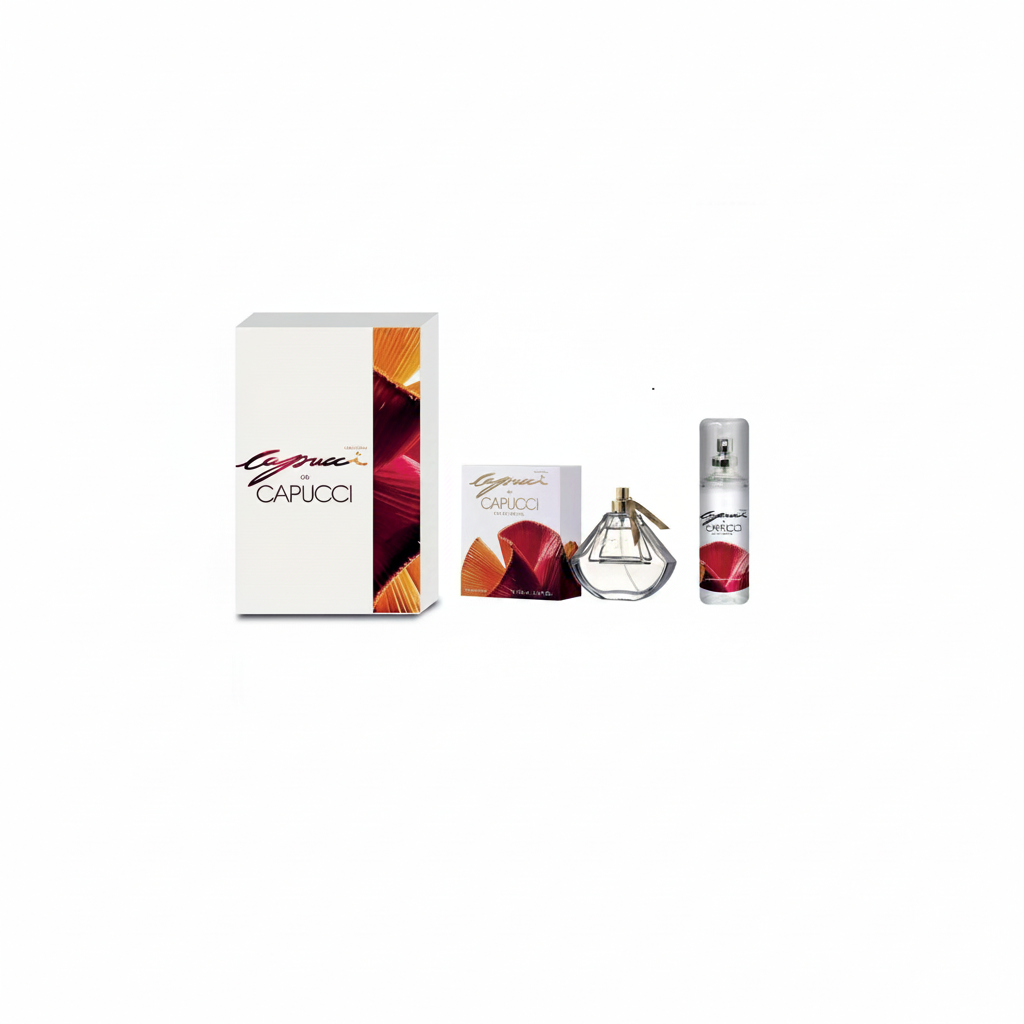 CAPUCCI DE CAPUCCI DONNA GIFT SET EDP 100ML + SHOWER GEL 100ML + BAG
