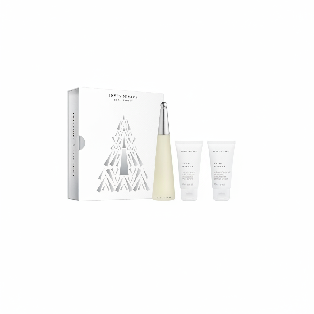 ISSEY MIYAKE L'EAU D'ISSEY WOMEN'S EDT 50ML + BODY LOTION 50ML + SHOWER CREAM 50ML