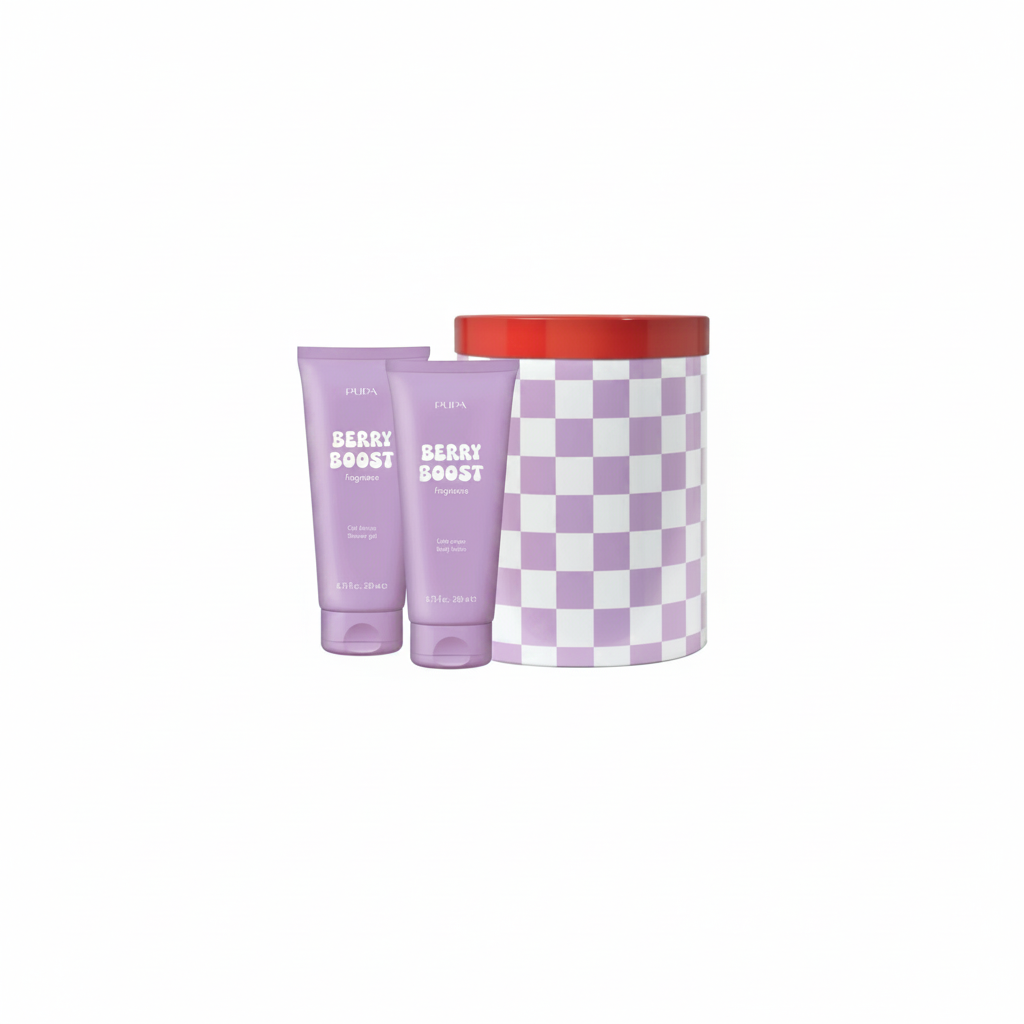 Pupa Happy Box - Shower Gel 200ml + Body Lotion 200ml Berry Boost