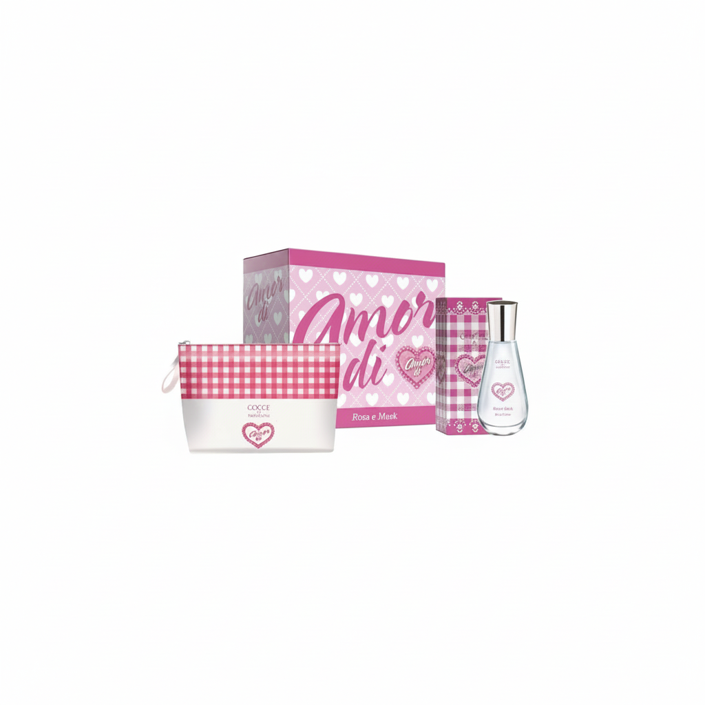 DROPS CONF. AMOR DI ROSA E MUSK EDT 30ML + POCHETTE