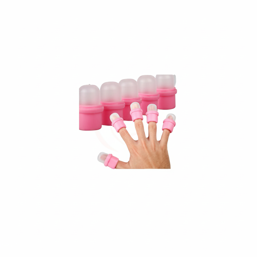 SIBEL NAILS THIMBLES FOR REMOVING GEL AND SEMI-PERMANENT NAIL POLISH, 10 PCS