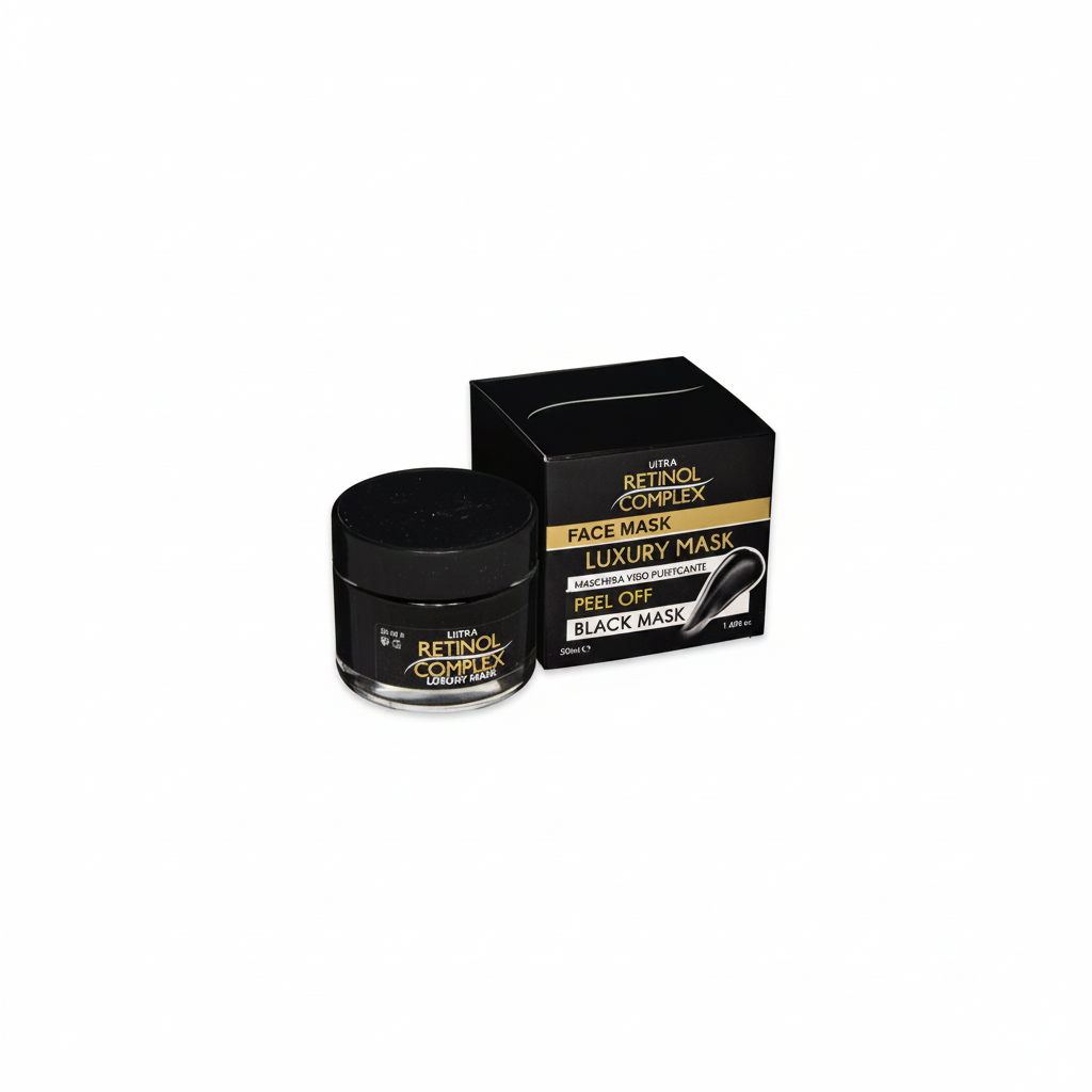 RETINOL COMPLEX BLACK FACE MASK PURIFYING PEEL OFF LUXURY MAX 50ML