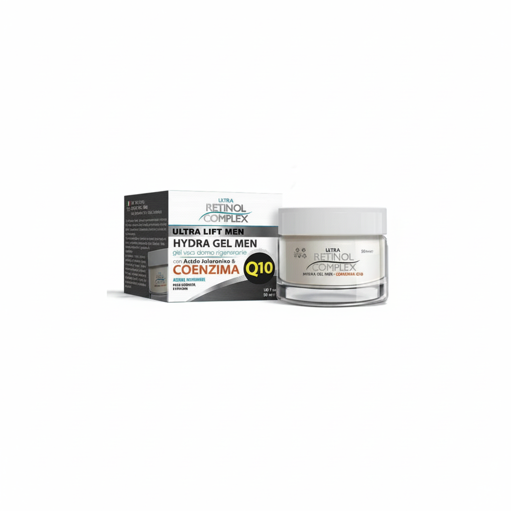 RETINOL COMPLEX MEN'S FACE GEL MOISTURIZING REGENERATING WITH HYALURONIC ACID 50ML