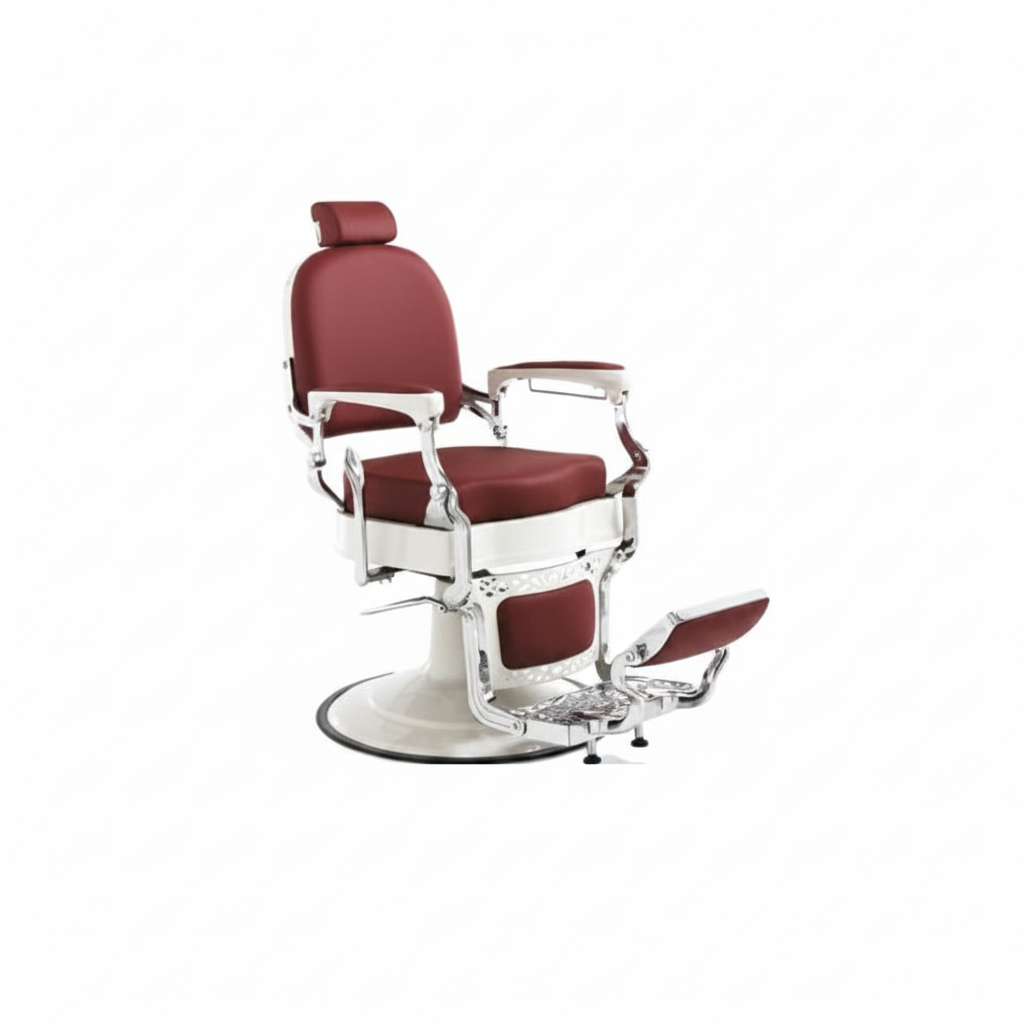 HAIR MUSTANG BURGUNDY BARBER CHAIR ART. 370.764