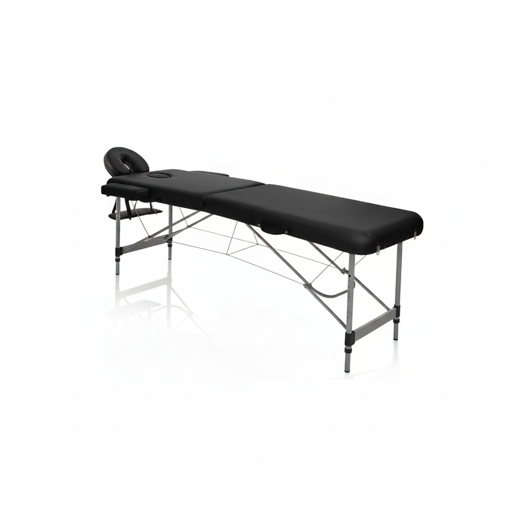 MASTER BLACK ALUMINIUM FOLDING COUCH ART. 350.310