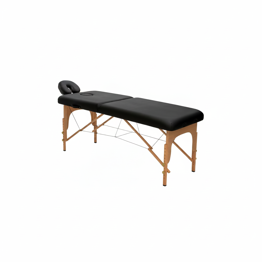 FOLDING BED MASTER WOOD BLACK ART. 350.306